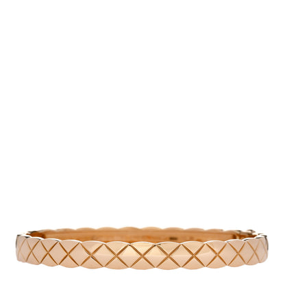 Chanel 18K Yellow Gold Coco Crush Bangle Bracelet M 1 of 4