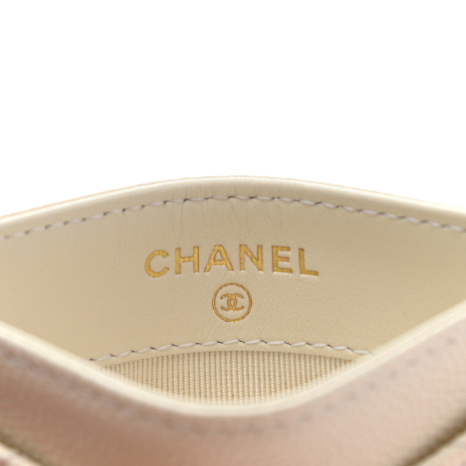 Chanel Caviar Quilted Card Holder White 6 of 8