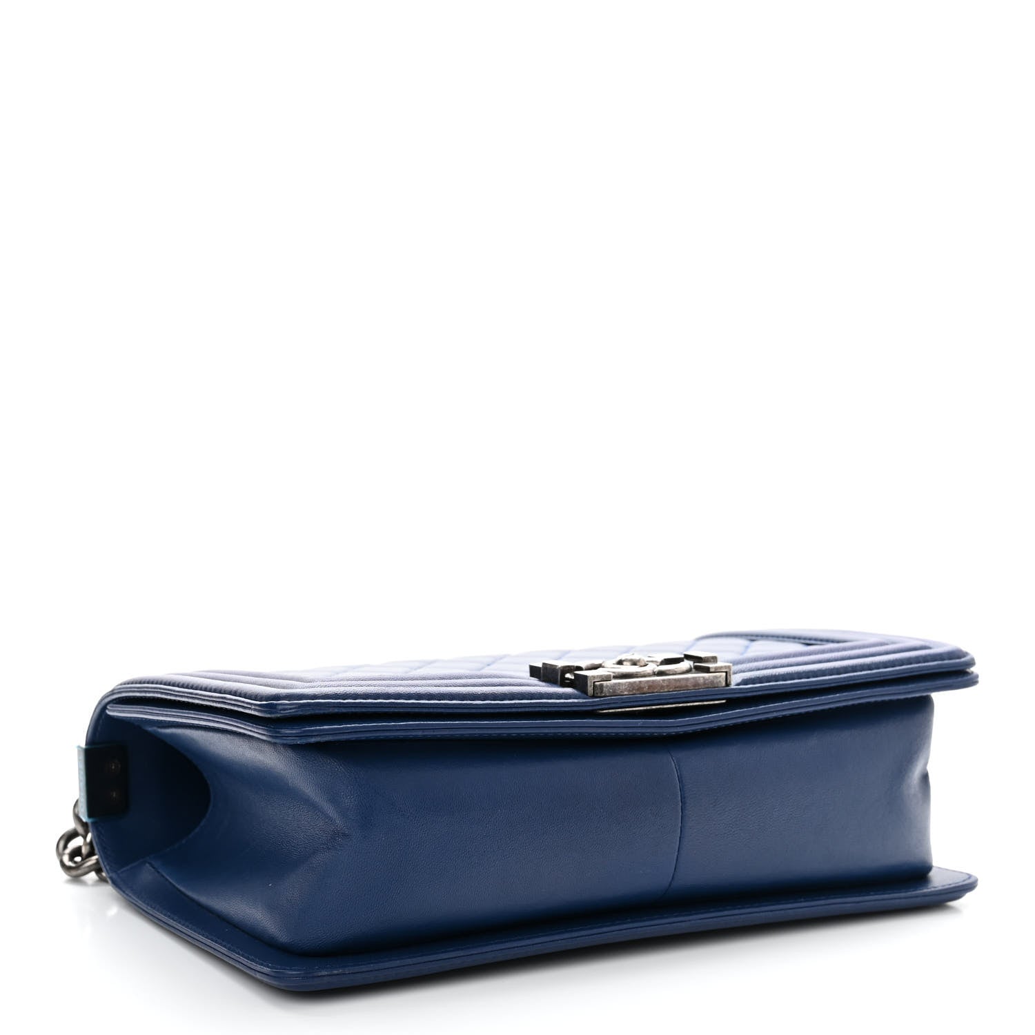 Chanel Lambskin Quilted Medium Boy Flap Blue 4 of 12