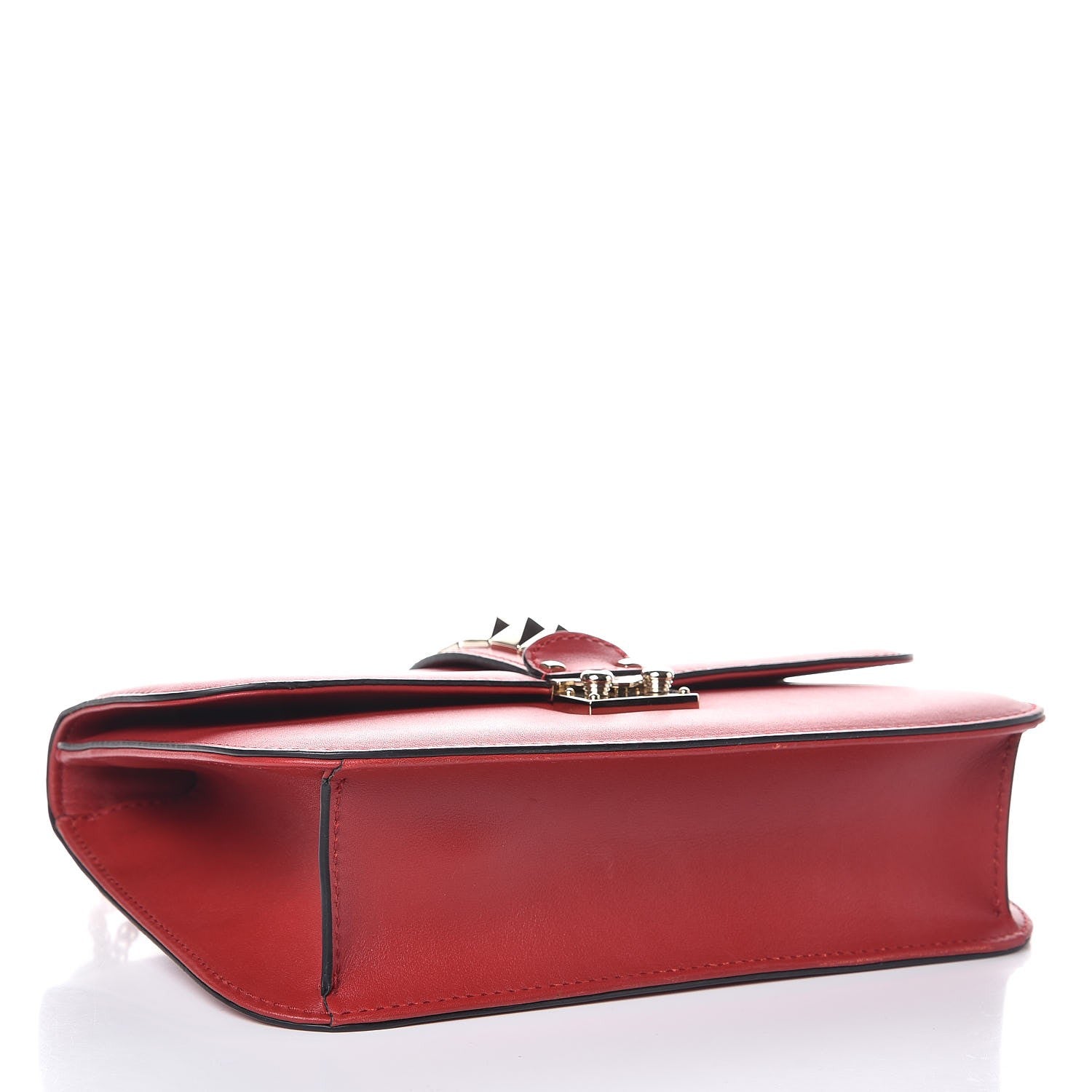 Valentino Garavani Vitello Medium Glam Lock Rockstud Flap Rosso Valentino 4 of 6