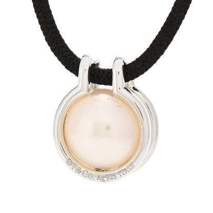 Tiffany Sterling Silver Pearl HardWear Cord Necklace 4 of 5