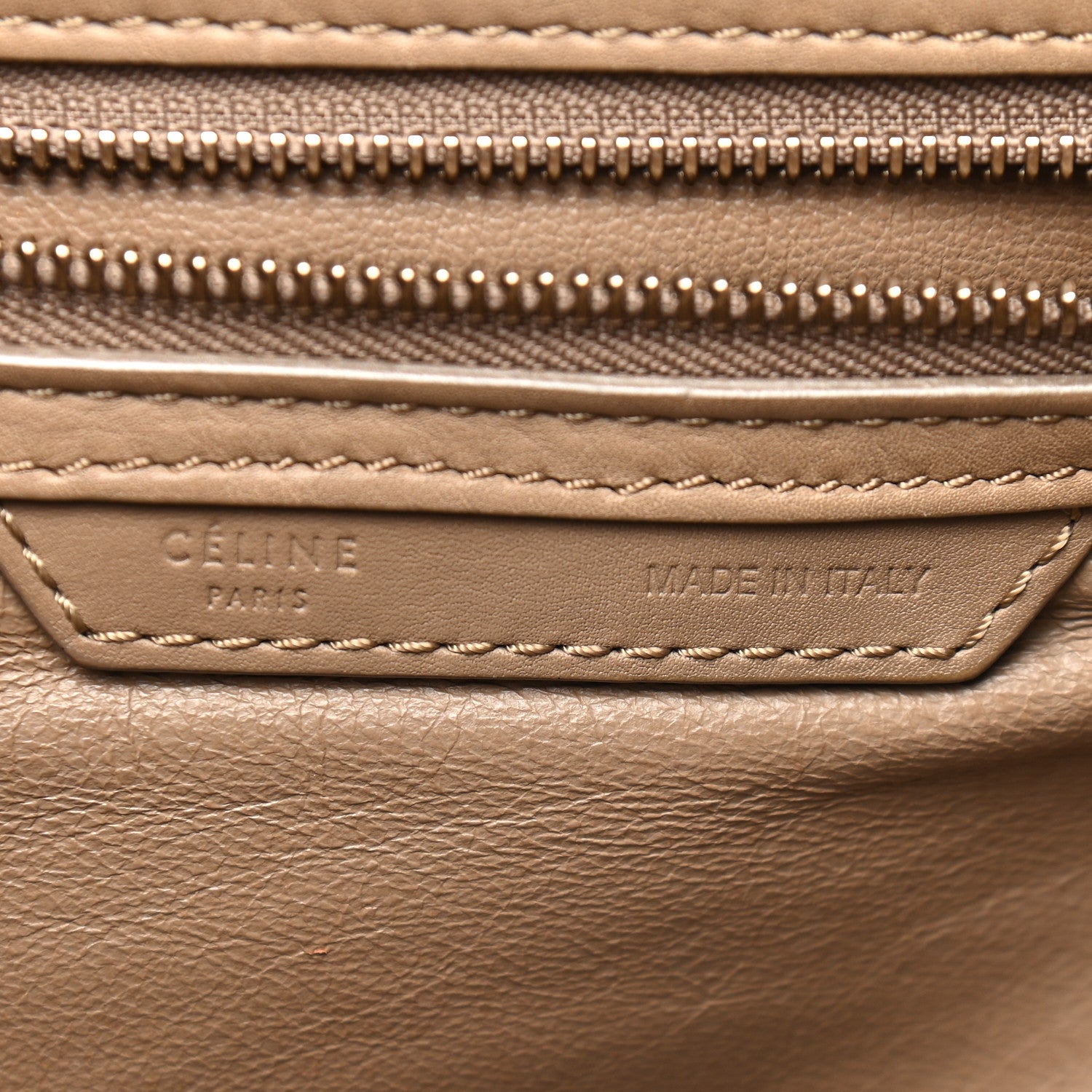Celine Smooth Calfskin Micro Luggage Camel 6 of 8