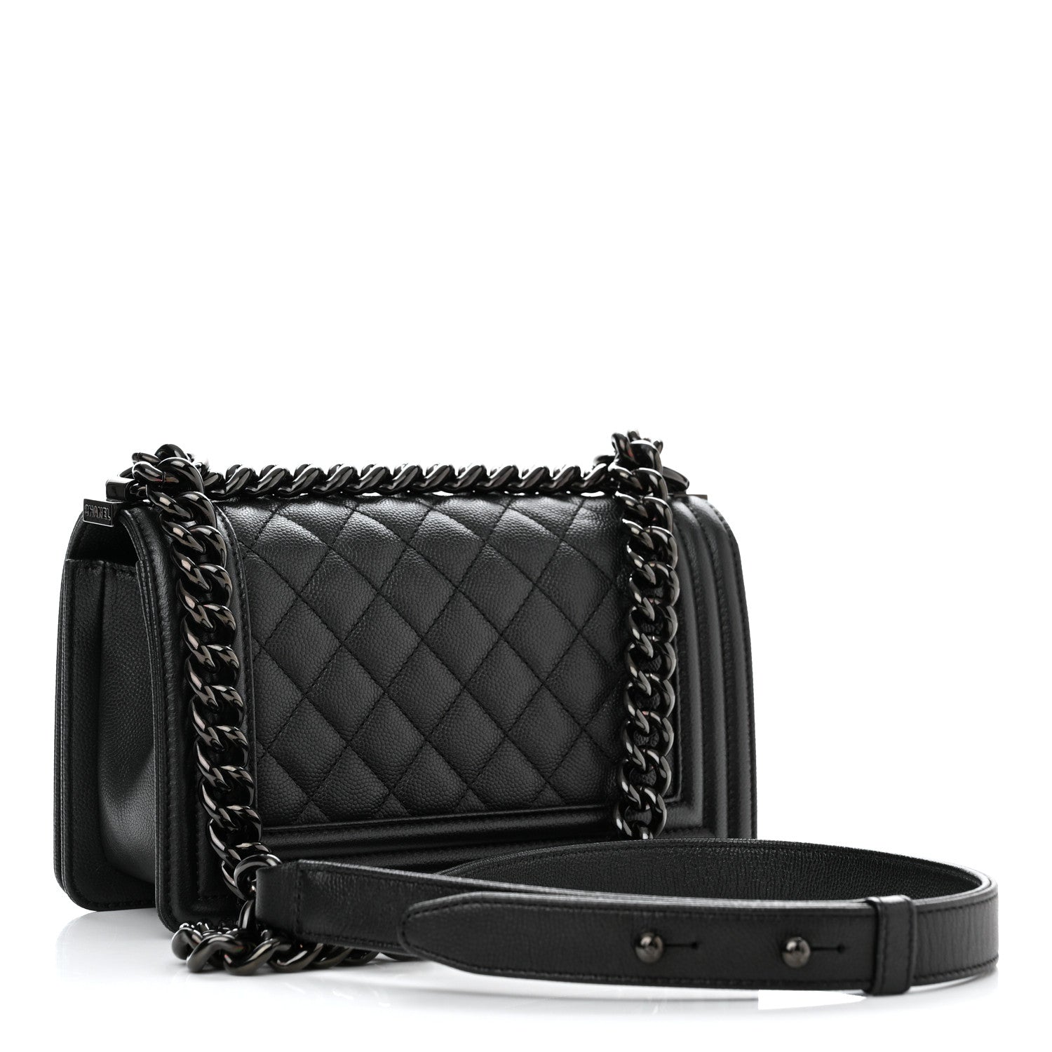 Chanel Caviar Quilted Small Boy Flap So Black 3 of 11