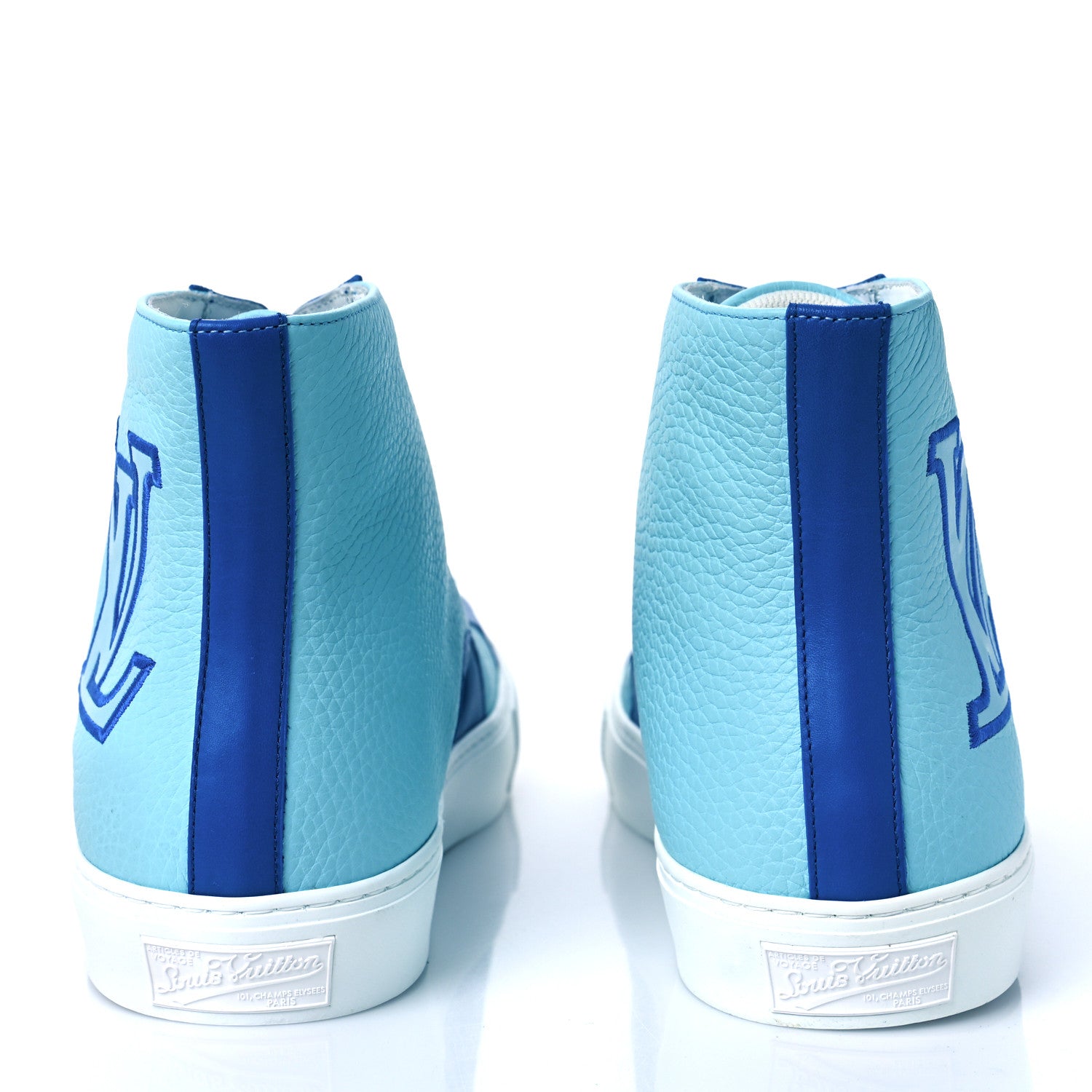 Louis Vuitton Calfskin Tattoo Sneaker Boots 8 Blue 5 of 8