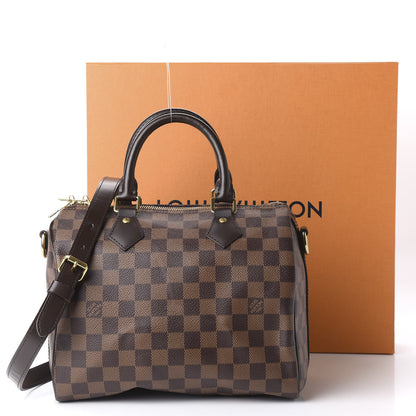Louis Vuitton Damier Ebene Speedy Bandouliere 25 9 of 9