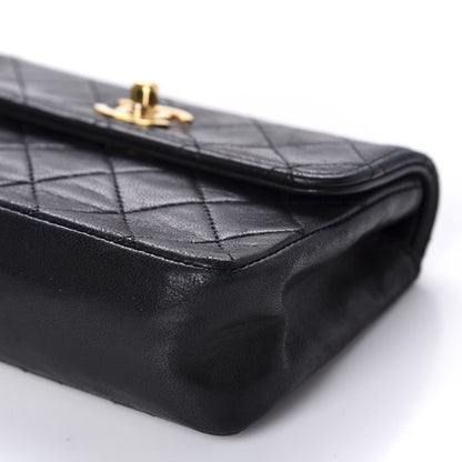 Chanel Lambskin Quilted Micro Mini Flap Bag Black 7 of 16