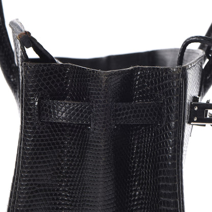 Hermes Lizard Birkin 25 Black 27 of 50