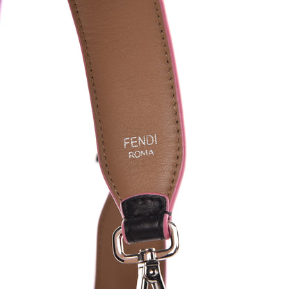 Fendi Vitello Dolce Plexiglass Bi-Color Studded Strap You Black Brownie Multicolor 4 of 8