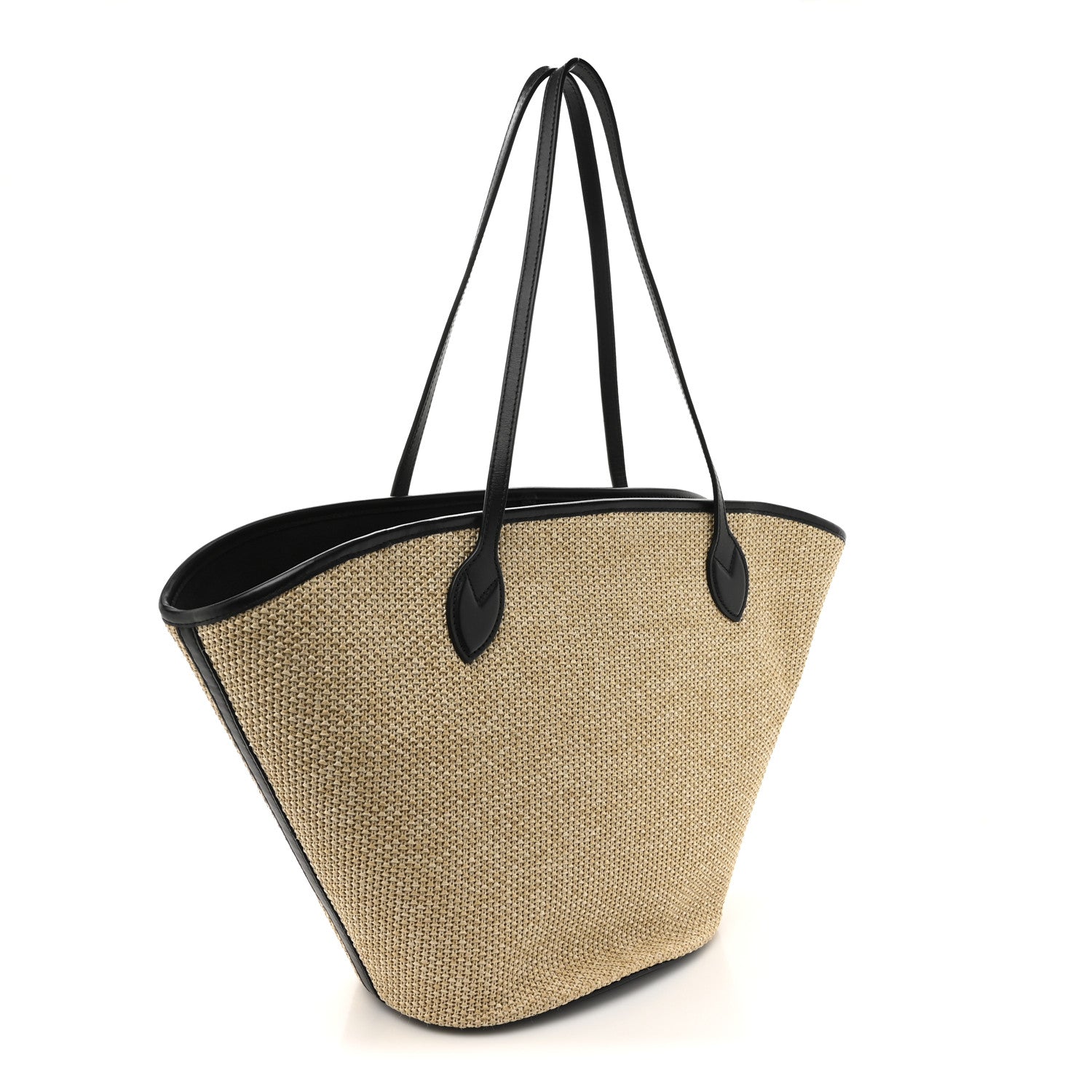 Louis Vuitton Raffia Saint Jacques Tote Black 4 of 10