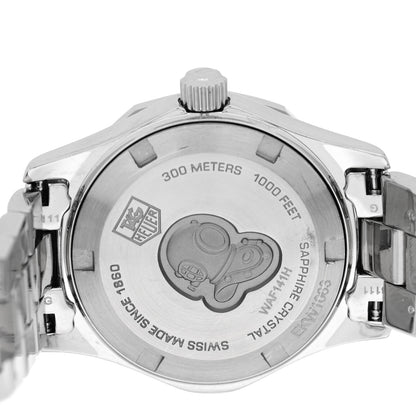 Tag Heuer Stainless Steel Diamond Pink Mother of Pearl 27mm Aquaracer Lady Quartz Watch WAF141H 4 of 4