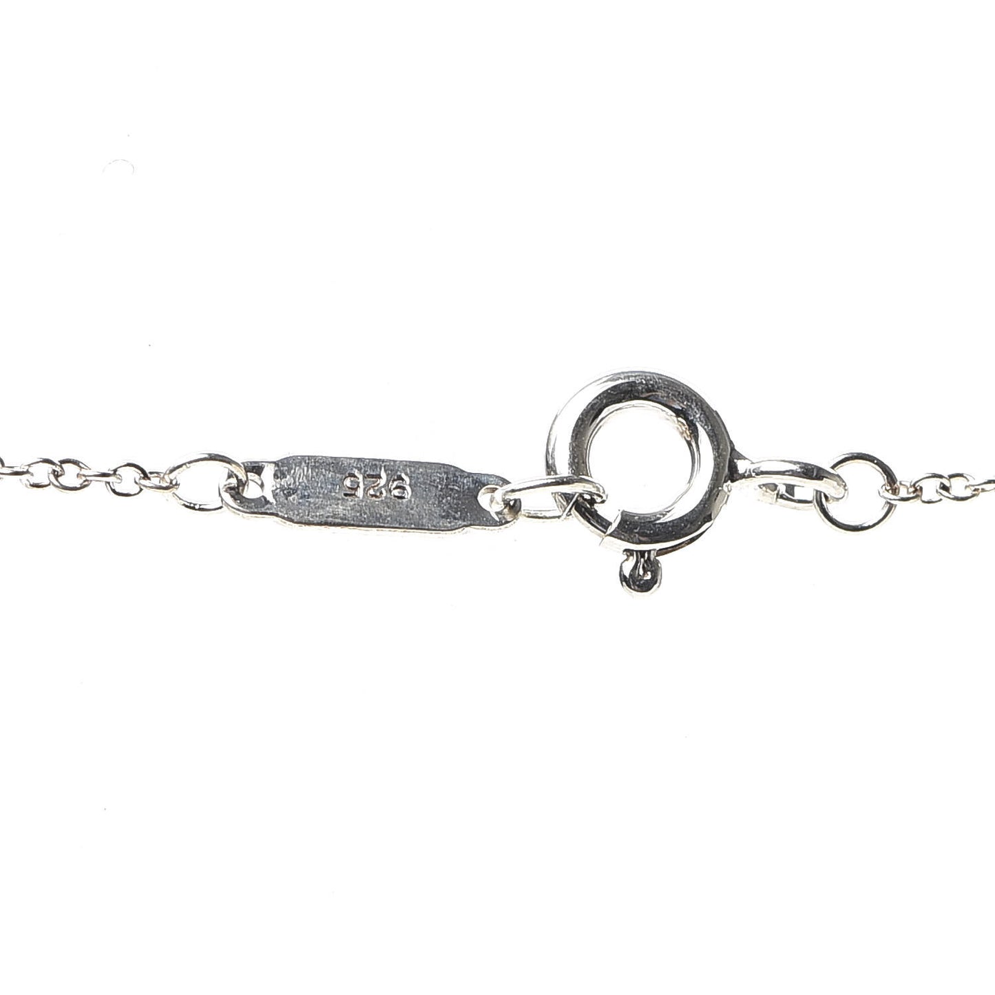 Sterling Silver Enamel Gift Box Charm Necklace Blue