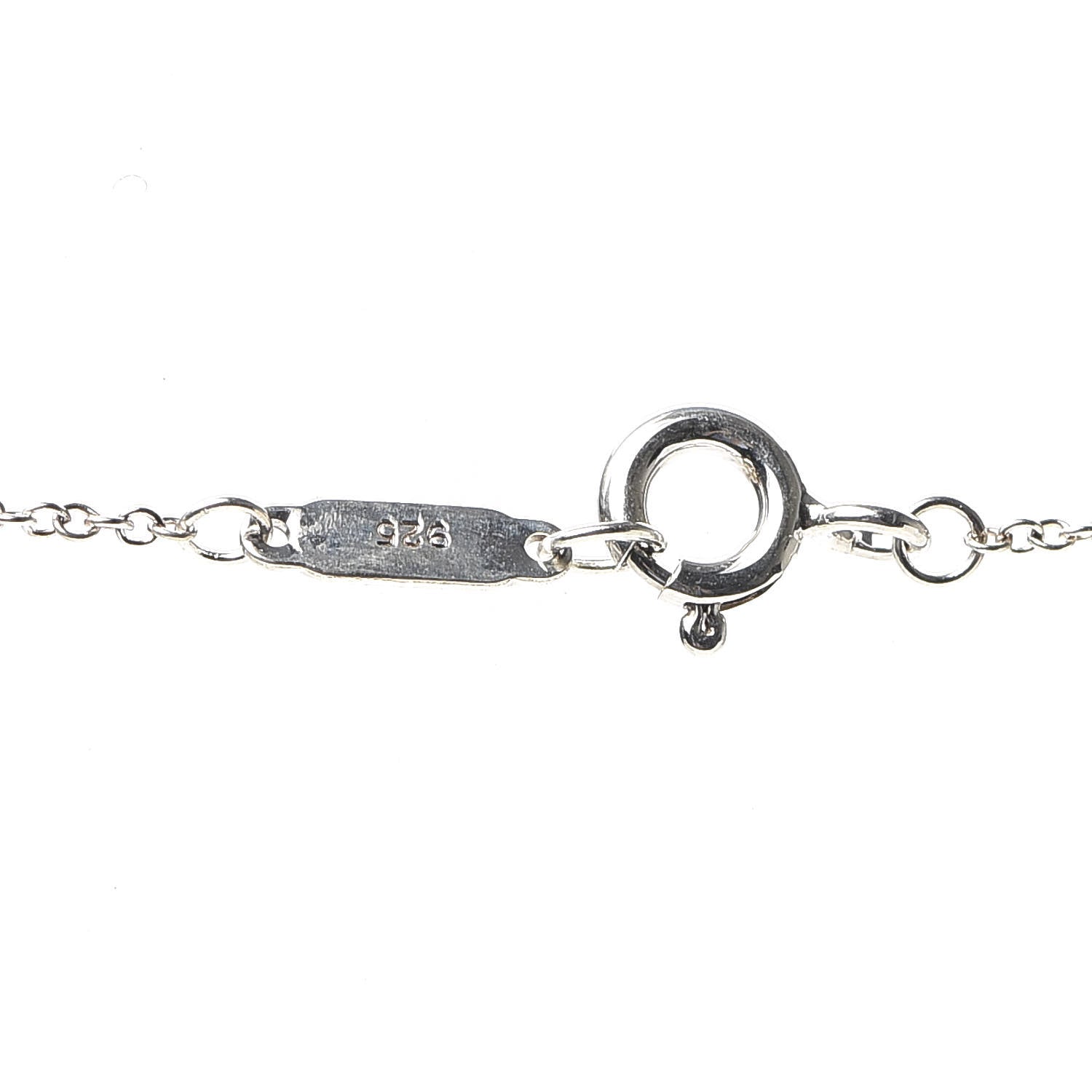 Tiffany Sterling Silver Enamel Gift Box Charm Necklace Blue 4 of 5