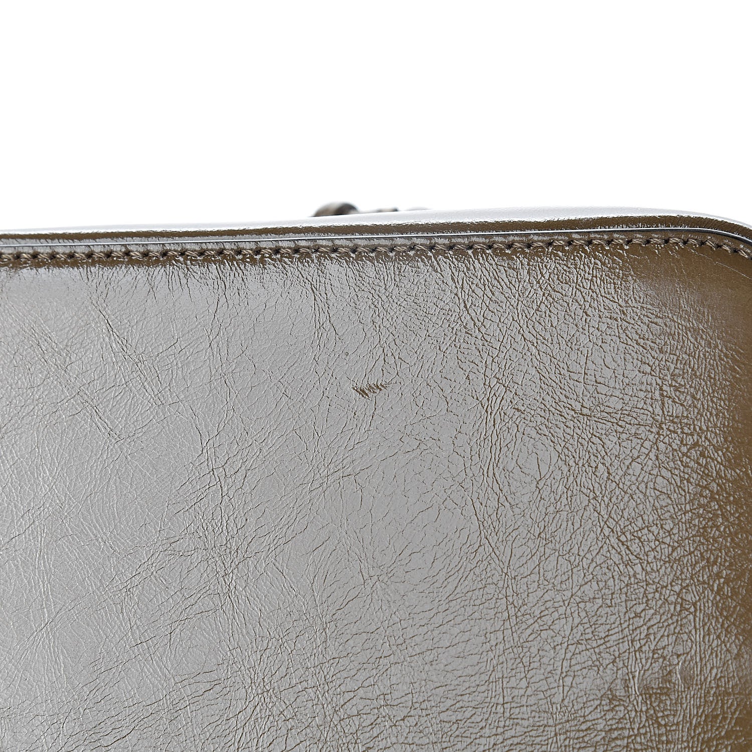 Fendi Vitello Liberty Glossy Lambskin F is Fendi Perforated Large Mon Tresor Bucket Bag White Ice Rust Maya 11 of 11