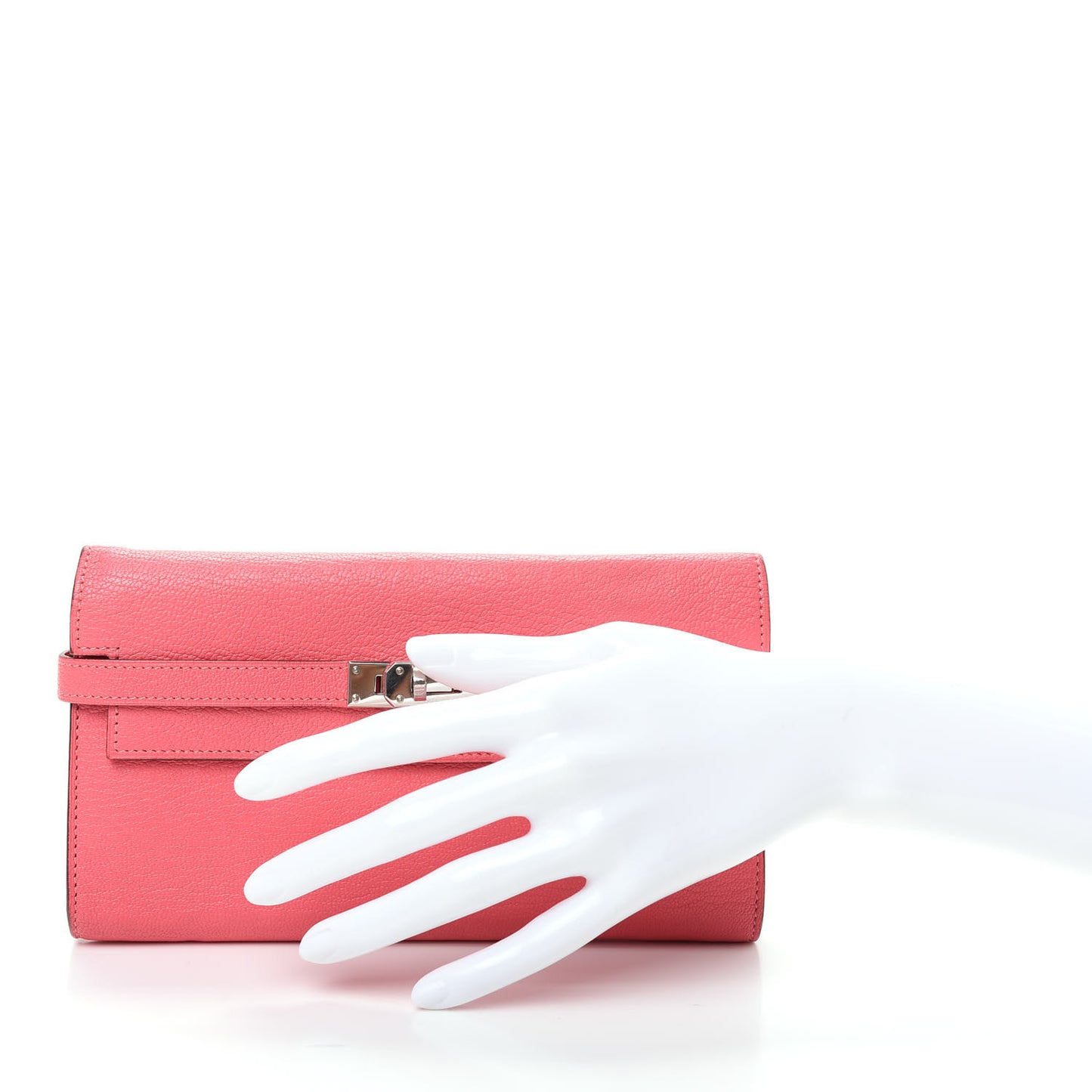 Chevre Mysore Kelly Longue Wallet Rose Lipstick