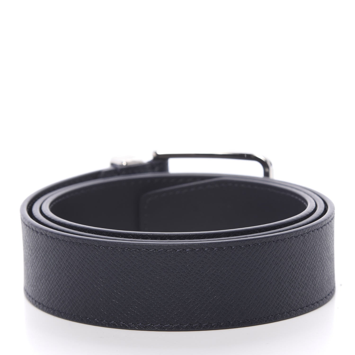 Louis Vuitton Taiga 35mm Pont Neuf Belt 100 40 Blue Marine 2 of 7