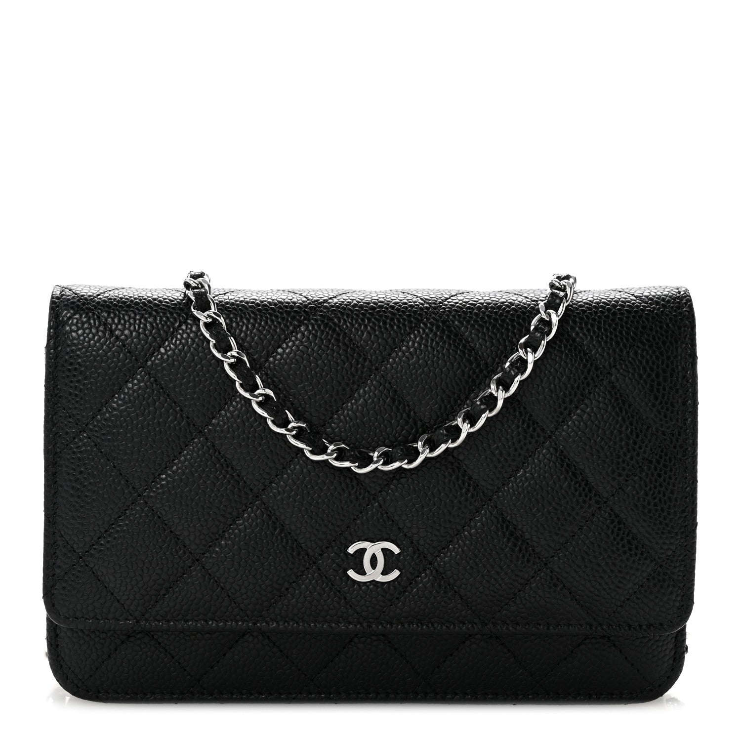Chanel Caviar Quilted Wallet On Chain WOC Black 1 of 13
