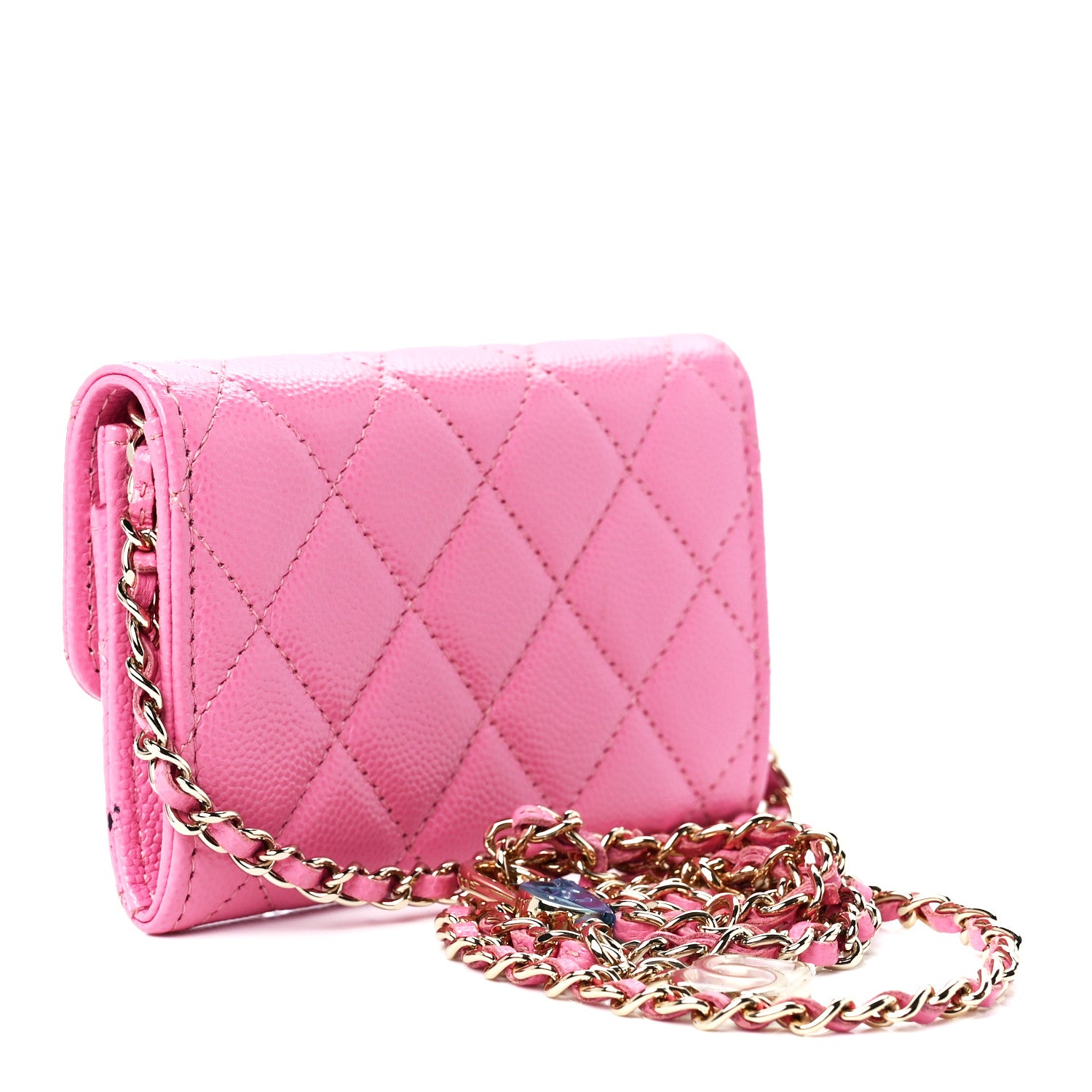 Chanel Caviar Quilted Belt Bag Pink 2 of 11