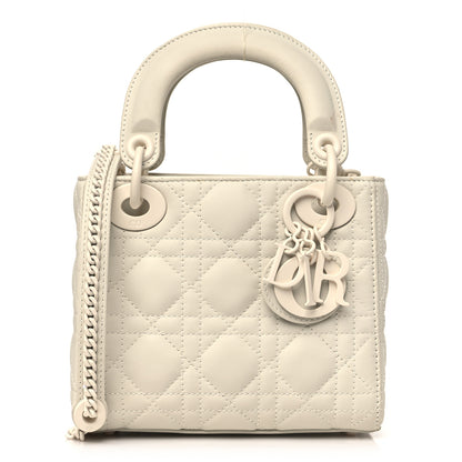 Christian Dior Ultra Matte Calfskin Cannage Mini Lady Dior White 1 of 11