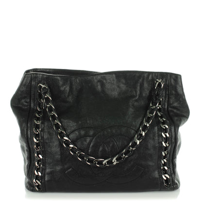 Chanel Glazed Caviar Modern Chain Tote Black 1 of 7