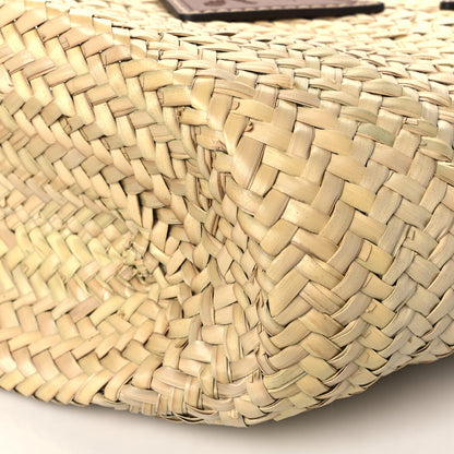 Prada Palmitto Vitello Woven Braided Large Basket Tote Bag Naturale Cognac 9 of 9
