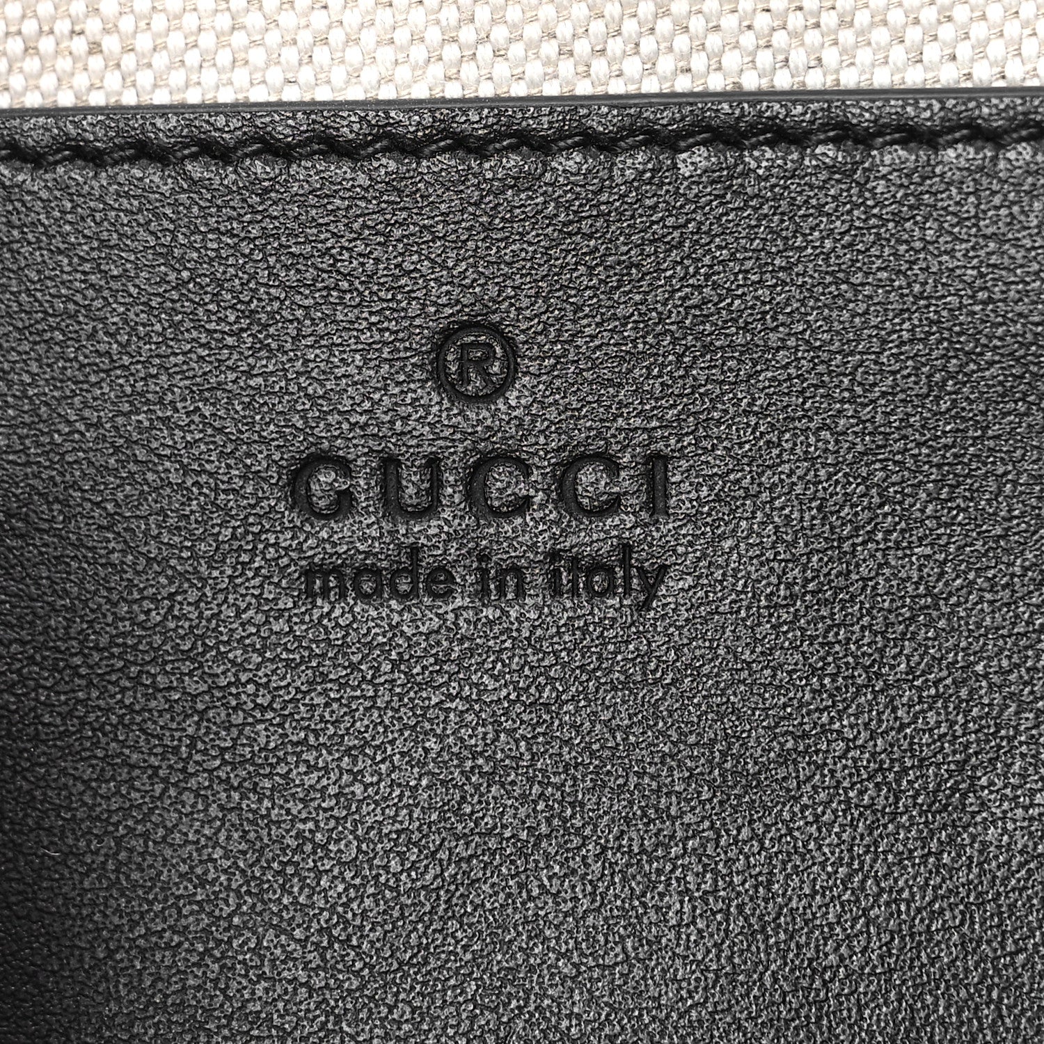 Gucci Calfskin GG Matelasse Mini Bowler Bag Black Natural 6 of 8