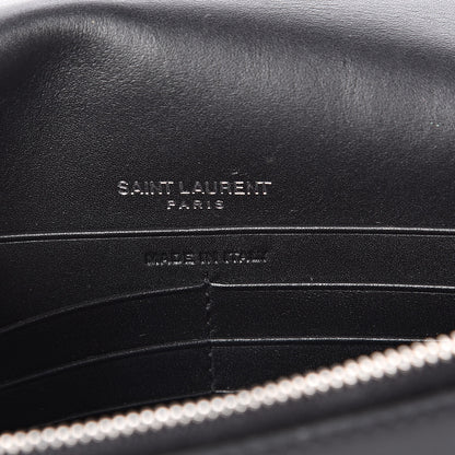 Saint Laurent Calf Hair Spotted Monogram Kate Tassel Chain Wallet Black 6 of 9