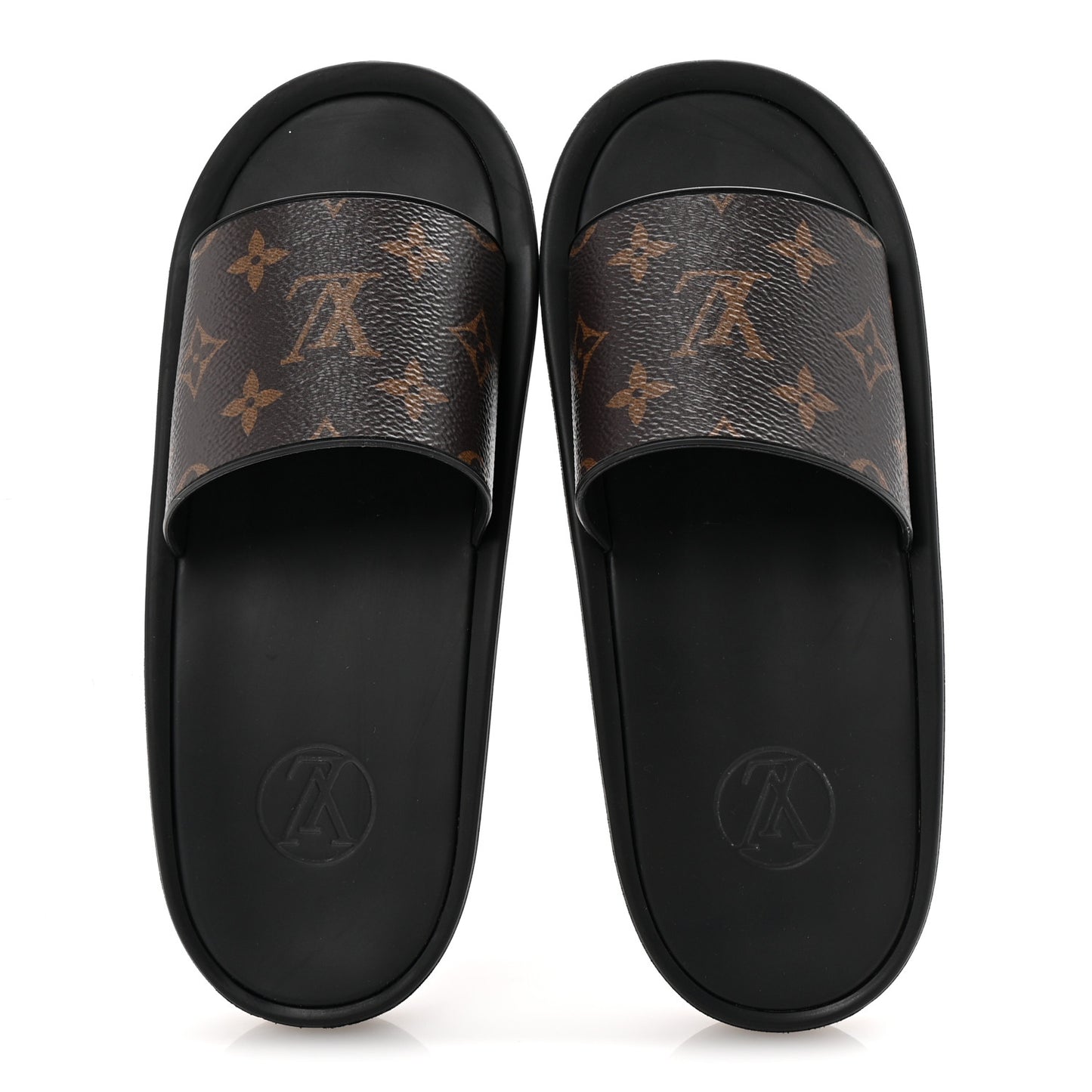 Monogram Sunbath Slide Sandals 37