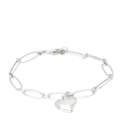 Tiffany Sterling Silver Elsa Peretti Full Heart Bracelet 1 of 4
