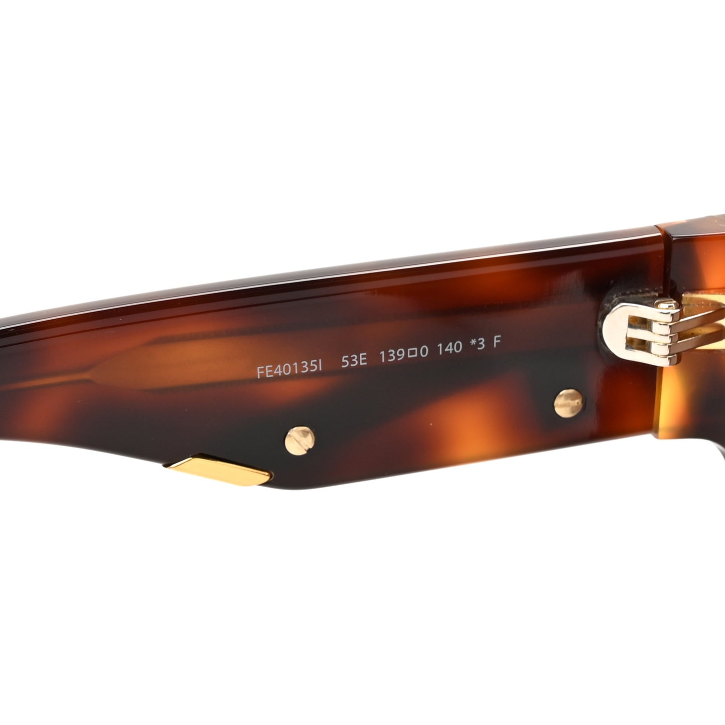 Acetate Fendi First Round Sunglasses FE401351 Blonde Havana