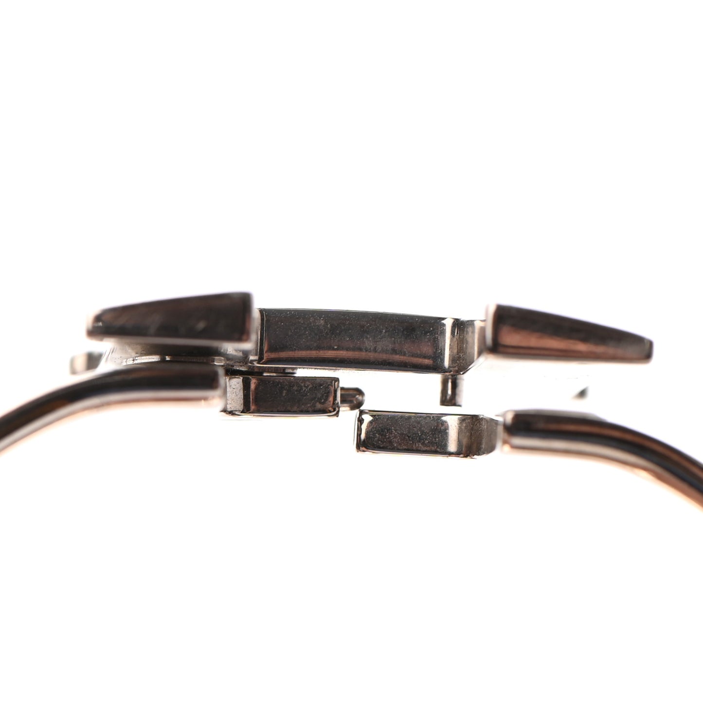 Enamel Extra Wide Clic Clac H Bracelet PM Parme White