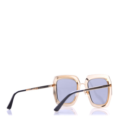 Gucci Metal Acetate Crystal Oversize GG0115S Sunglasses Rose Gold 4 of 8