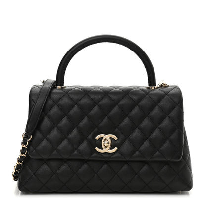 Chanel Caviar Quilted Small Coco Handle Flap Black 1 of 9
