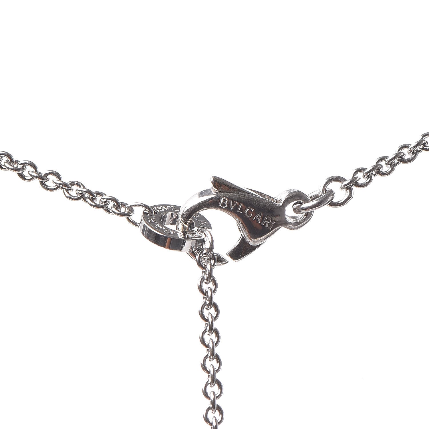 Bulgari Sterling Silver Ceramic Save The Children Pendant Necklace 7 of 9