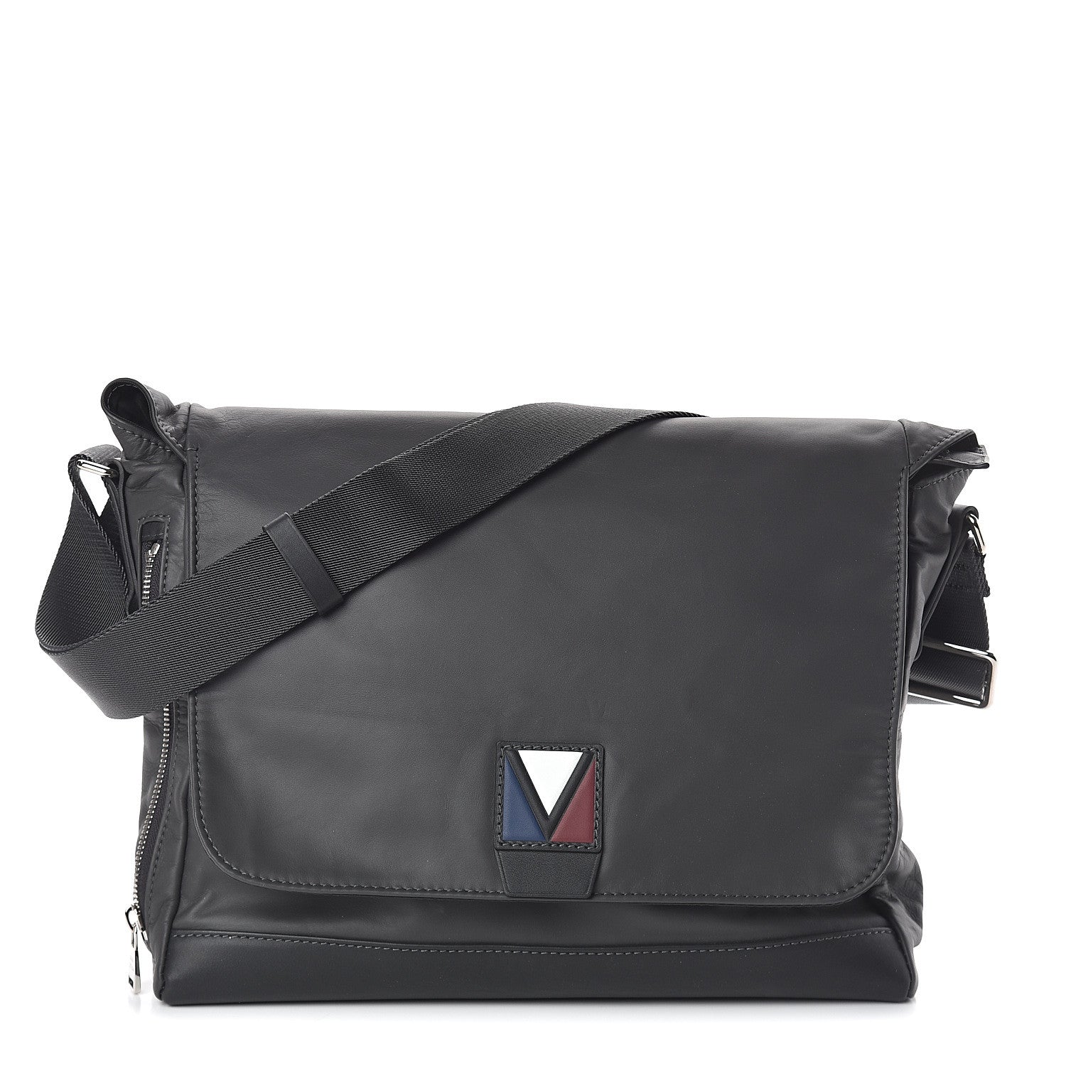 Louis Vuitton Calfskin Cross V Messenger Asphalt 1 of 8