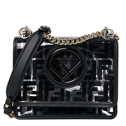 Fendi TPU FF Vitello Century F is Fendi Small Kan I Shoulder Bag Black 1 of 13