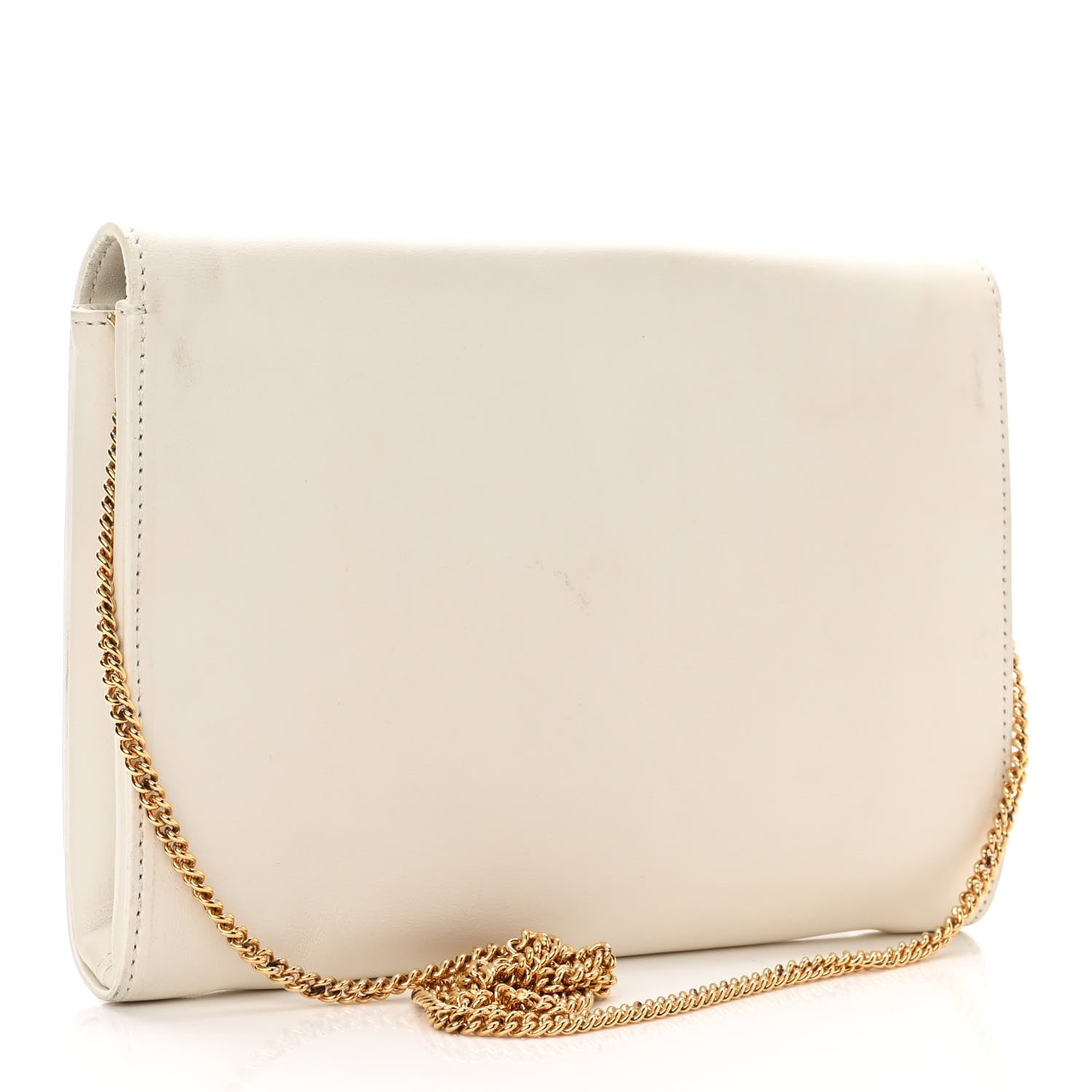 Versace Vitello Palazzo Medusa Evening Clutch Bag White 3 of 12