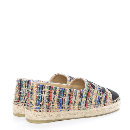 Chanel Tweed Grosgrain CC Espadrilles 36 Multicolor 4 of 10