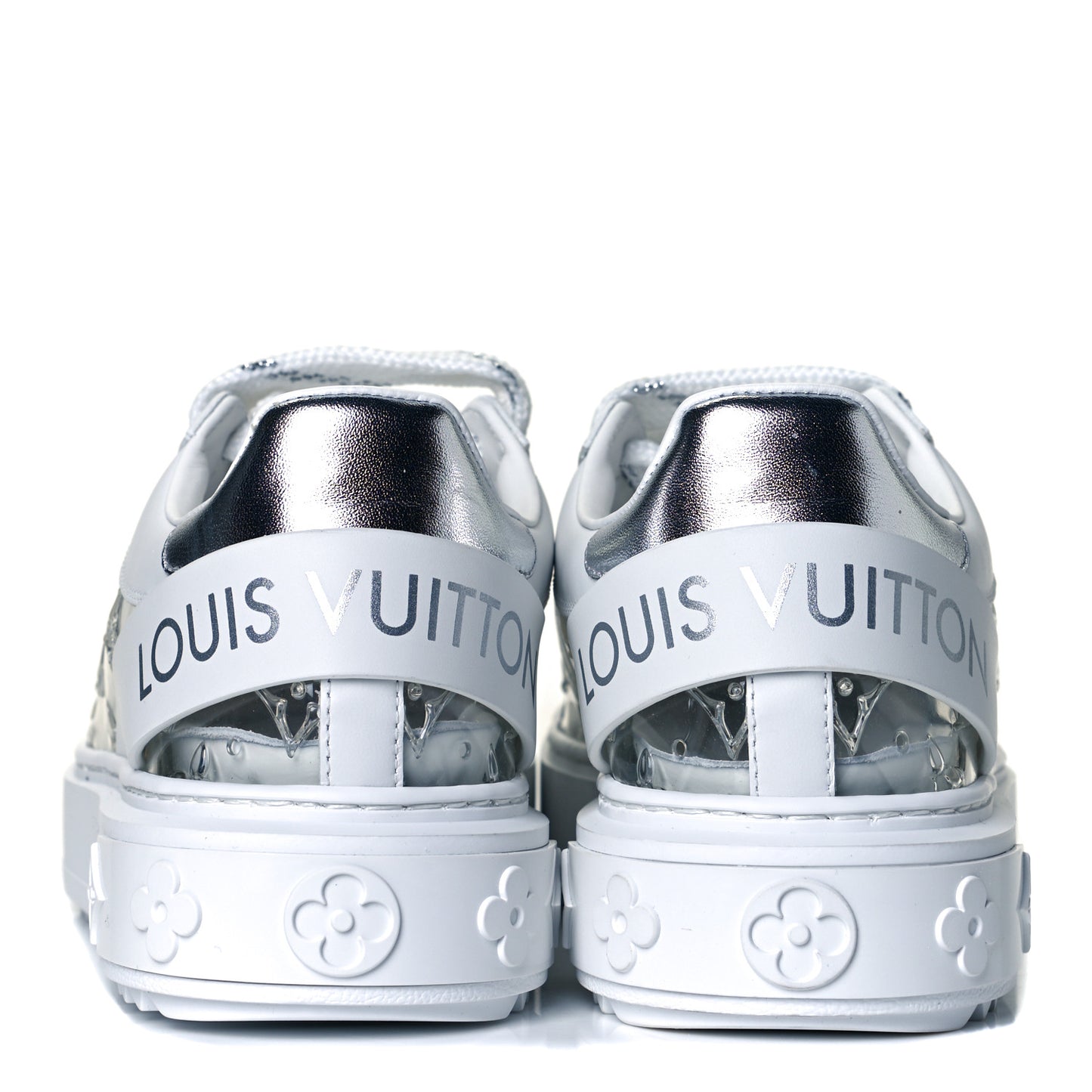 Monogram PVC Time Out Sneakers 36 Silver