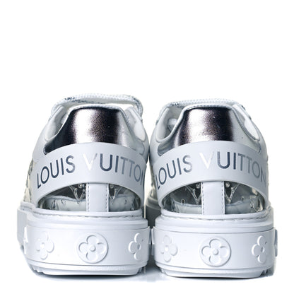 Louis Vuitton Monogram PVC Time Out Sneakers 36 Silver 6 of 12