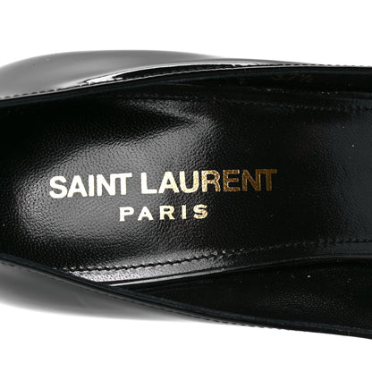 Saint Laurent Patent Calfskin Zoe 85 Pumps 37.5 Black 6 of 9
