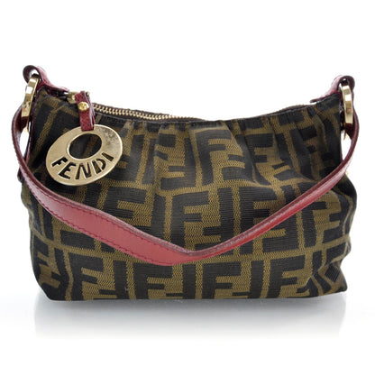 Fendi Zucca Cuoio Lucido Mini Chef Hobo Tobacco Rosso Scuro 1 of 7