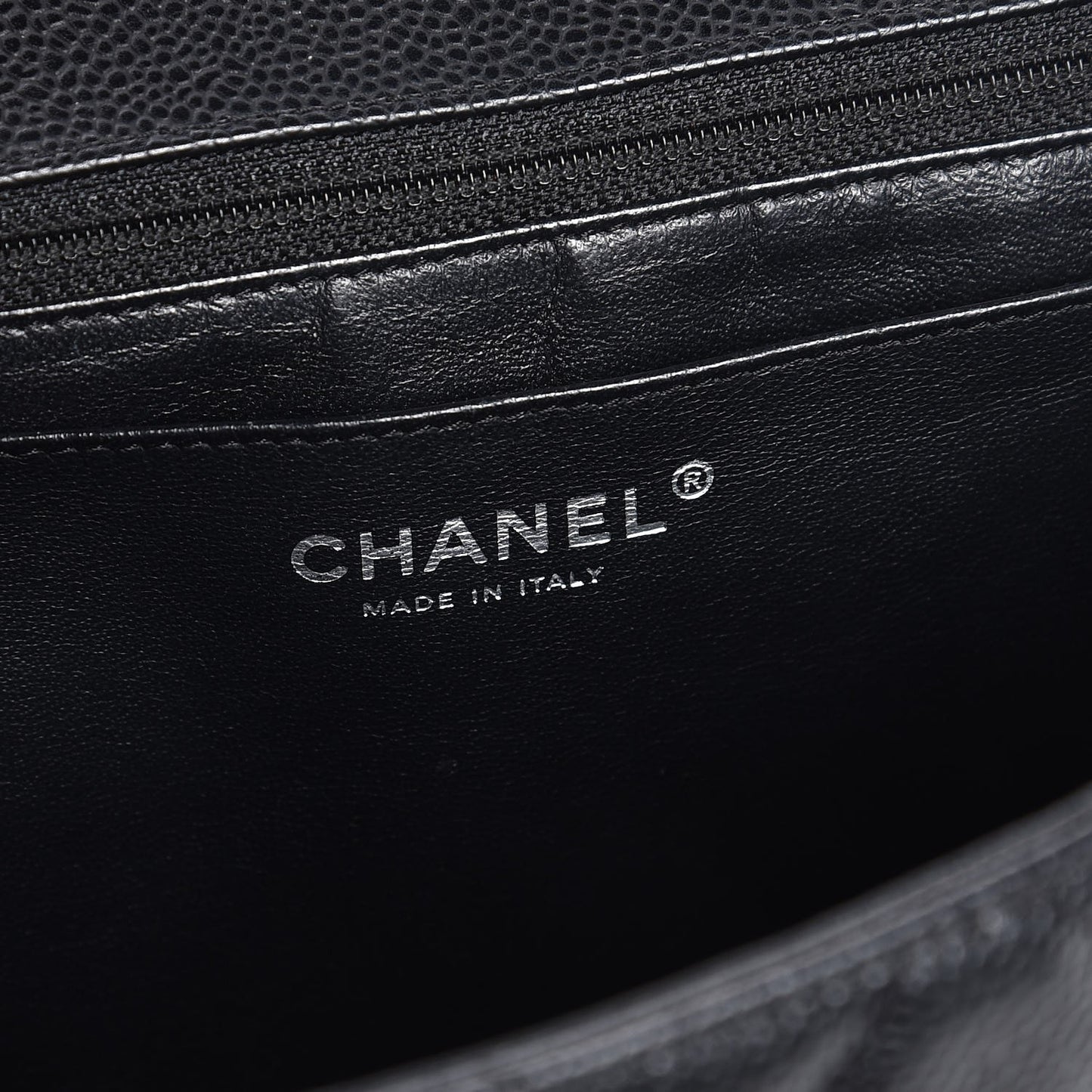 Caviar Quilted Jumbo Single Flap Black