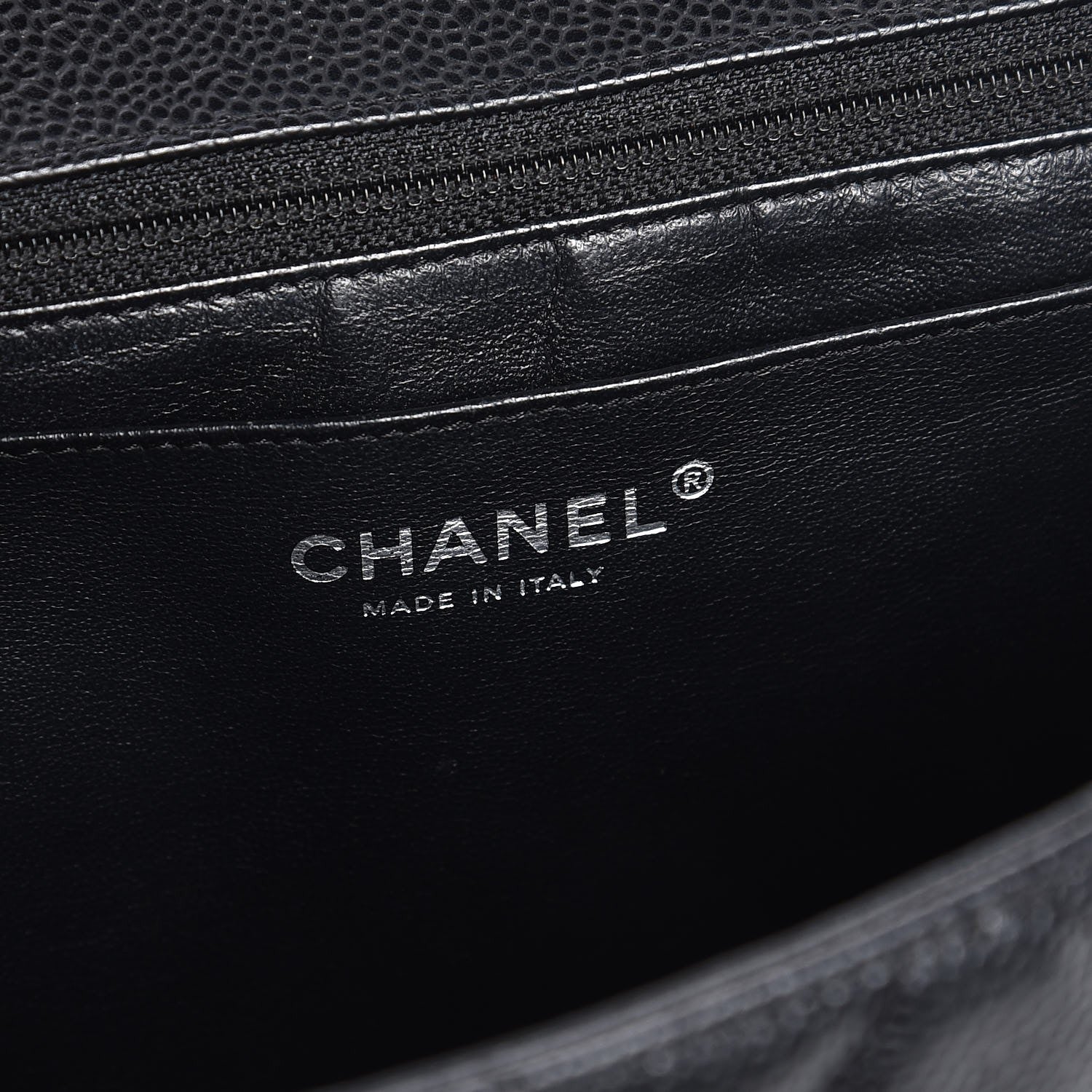 Chanel Caviar Quilted Jumbo Single Flap Black 7 of 8