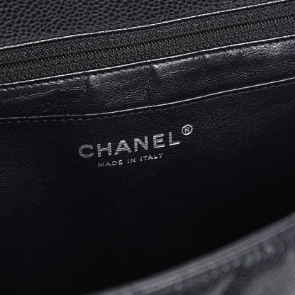 Chanel Caviar Quilted Jumbo Single Flap Black 7 of 8