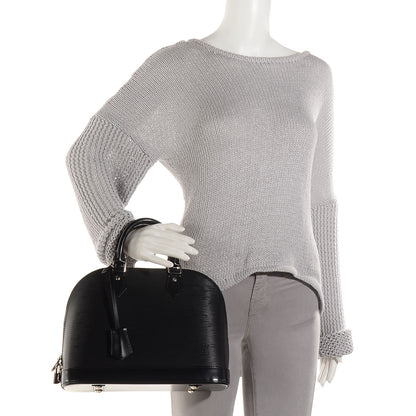 Louis Vuitton Epi Alma PM Black 2 of 7