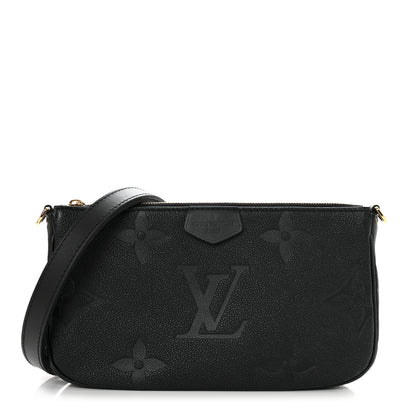 Louis Vuitton Empreinte Monogram Giant Multi Pochette Accessories Large Pochette Black 1 of 9