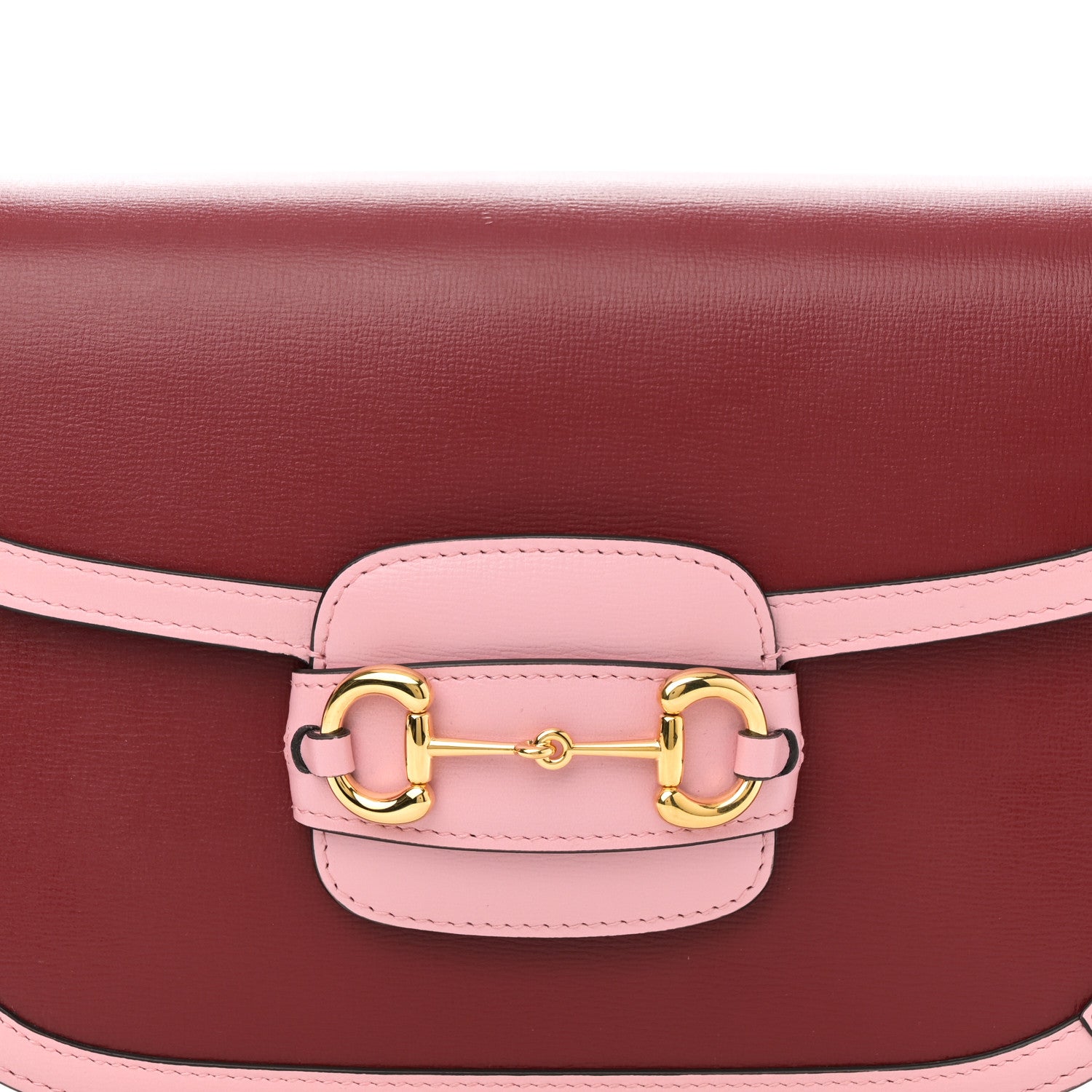 Gucci Azalea Calfskin Horsebit 1955 Shoulder Bag New Cherry Red Wild Rose 8 of 10