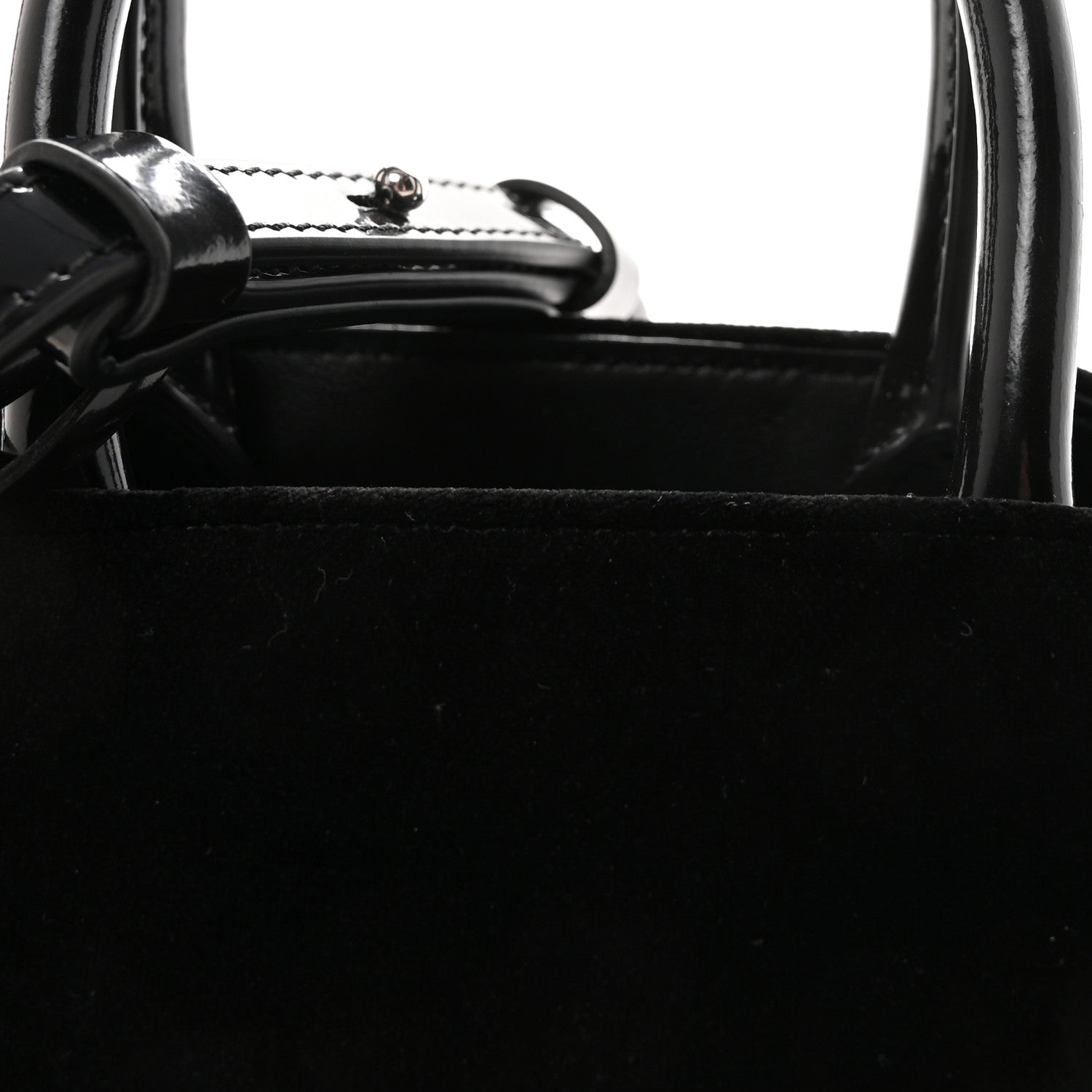 Salvatore Ferragamo Velvet Strass XS Hug Bag Black 7 of 9