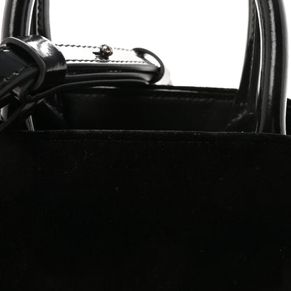 Salvatore Ferragamo Velvet Strass XS Hug Bag Black 7 of 9