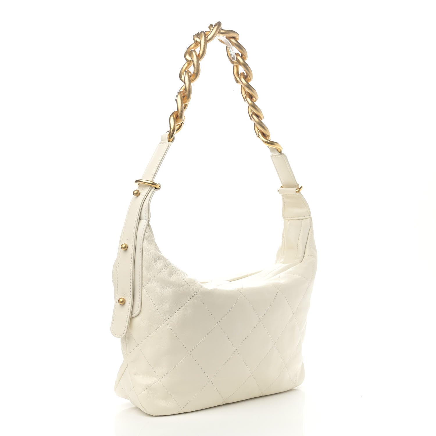 Chanel Calfskin Quilted Daily Hobo White 3 of 11
